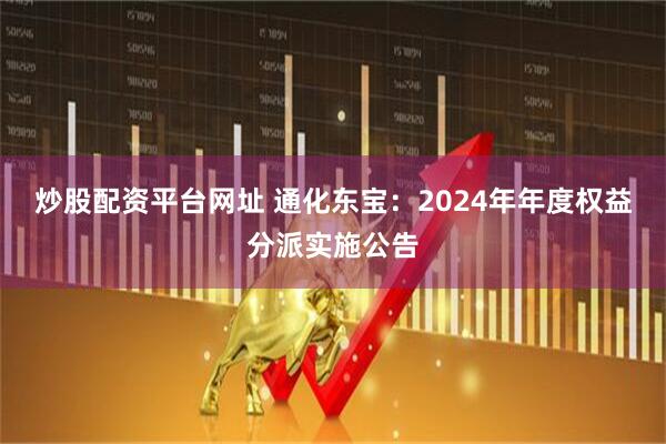 炒股配资平台网址 通化东宝：2024年年度权益分派实施公告