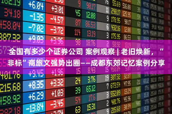 全国有多少个证券公司 案例观察 | 老旧焕新，“非标”商旅文强势出圈——成都东郊记忆案例分享