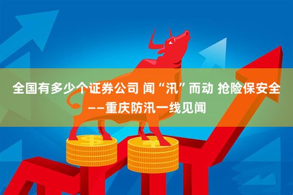 全国有多少个证券公司 闻“汛”而动 抢险保安全——重庆防汛一线见闻